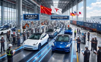 Tesla's China-made EV Sales Rise 24.4% Year on Year in June
